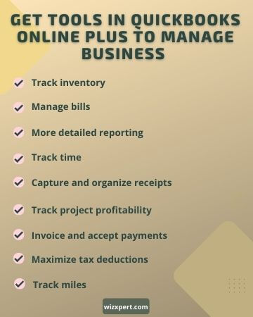 Get Tools in QuickBooks Online Plus to Manage Business