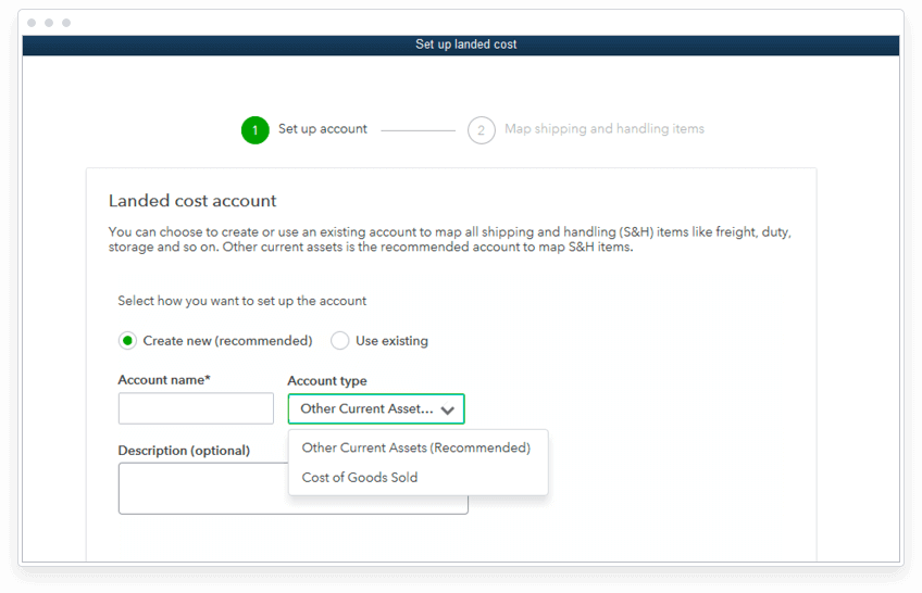 Set Up Landed cost in QuickBooks Enterprise