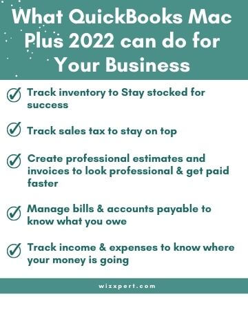What QuickBooks Mac Plus 2022 can do for Your Business