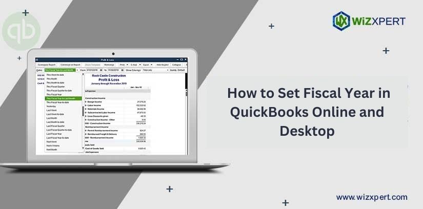 Set fiscal year in QuickBooks online and desktop