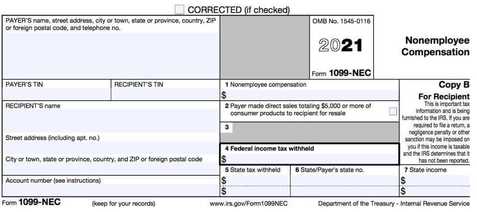 1099-NEC Form