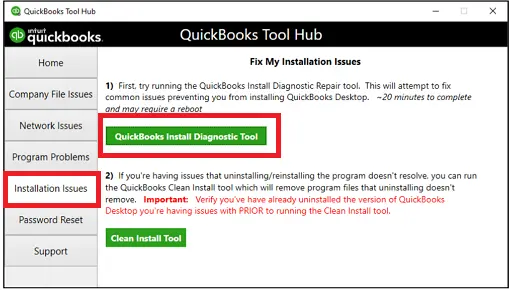 QuickBooks install diagnostic tool