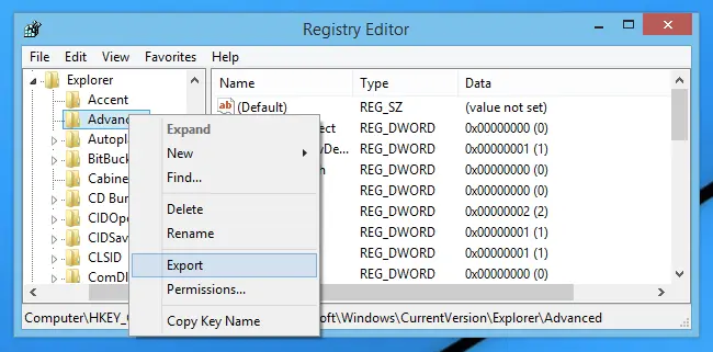 registry editor