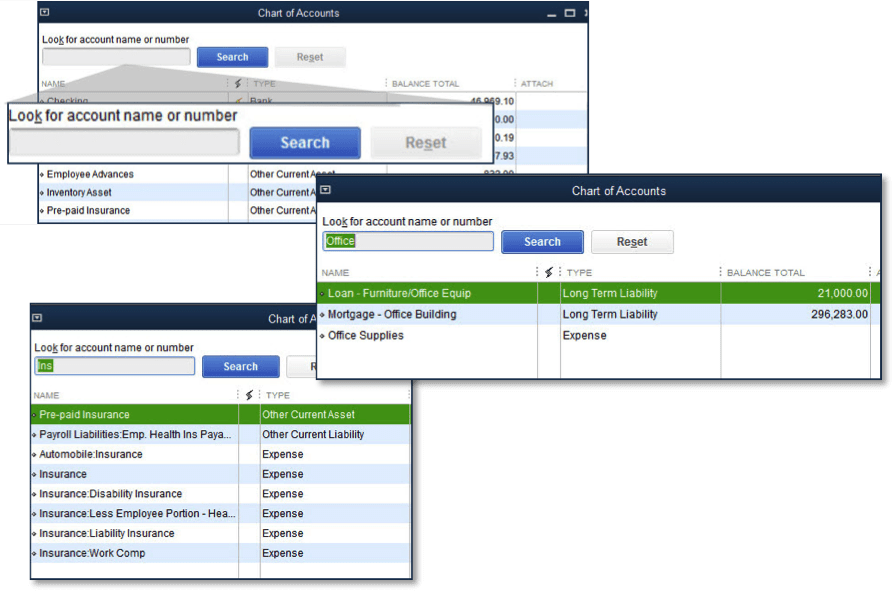 Chart of accounts: QuickBooks update features 2018