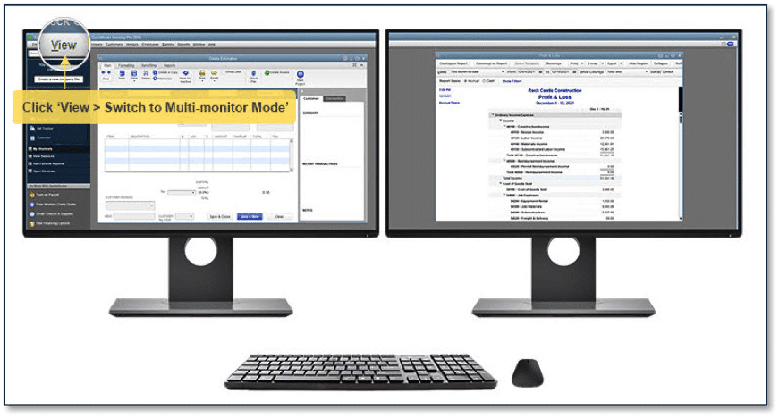 Multi-monitor Support: Quickbooks 2018 New Feature