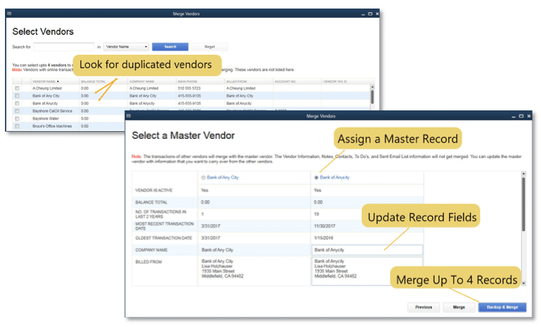 Merge duplicate vendors