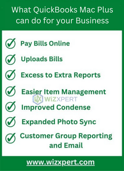 QuickBooks Mac Plus Features