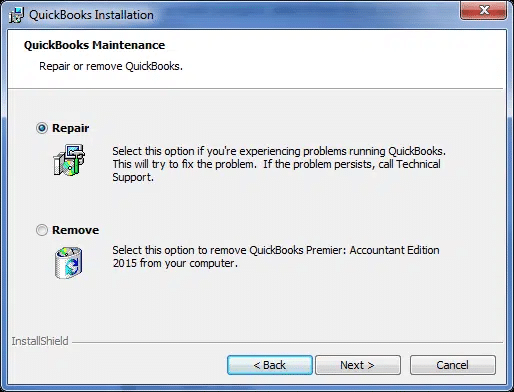 repair quickbooks installation file