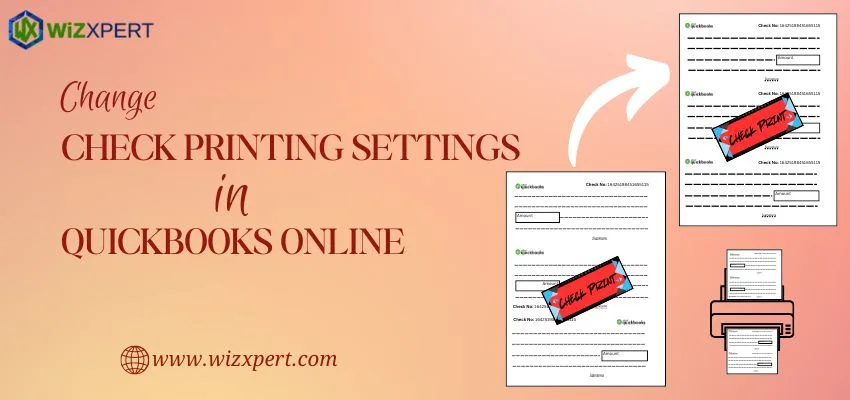 Change Check Printing Settings in QuickBooks Online Image