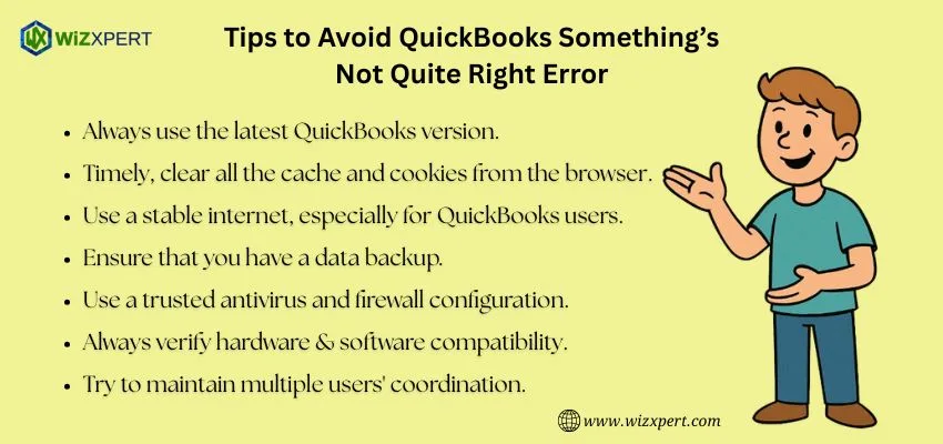 Tips to Avoid QuickBooks Somethings Not Quite Right Error