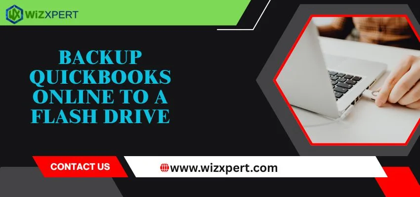 back up QuickBooks Online to a flash drive image