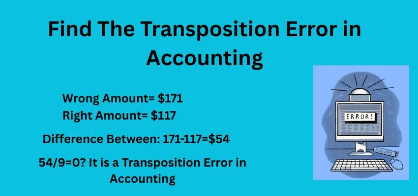 Find The Transposition Error in Accounting? Image