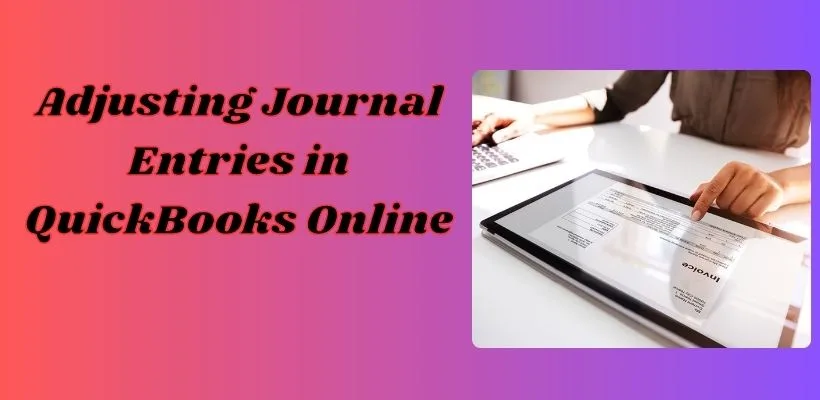 Adjusting Journal Entries in QuickBooks Online image