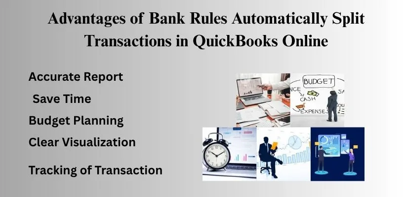 Advantages of Bank Rules Automatically Split Transactions in QuickBooks Online image